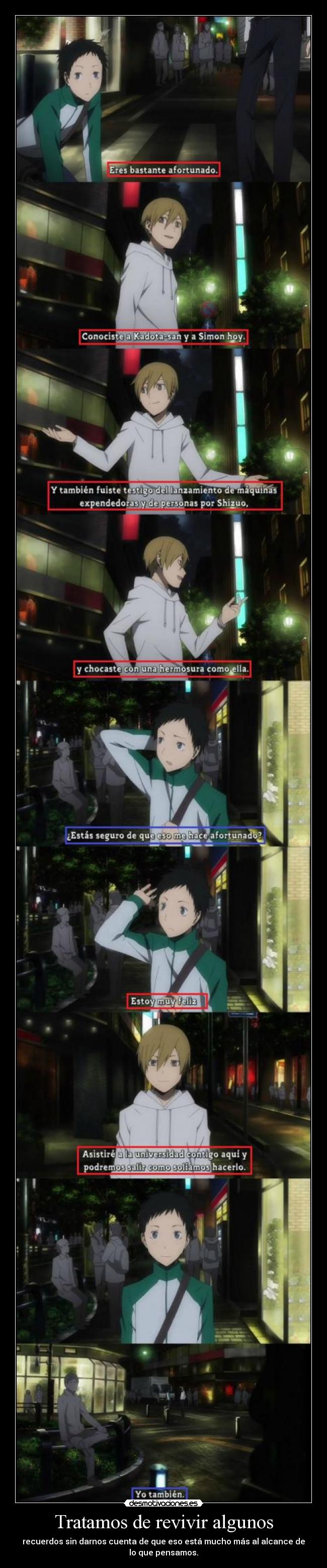 Tratamos de revivir algunos - 