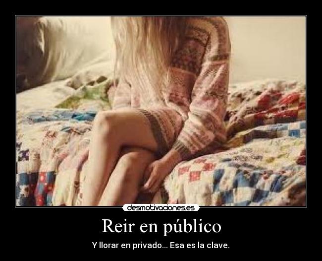 Reir en público -