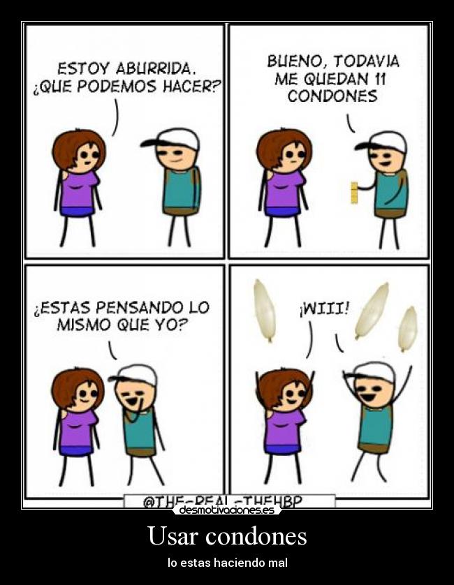 Usar condones - lo estas haciendo mal