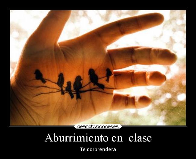 Aburrimiento en clase -