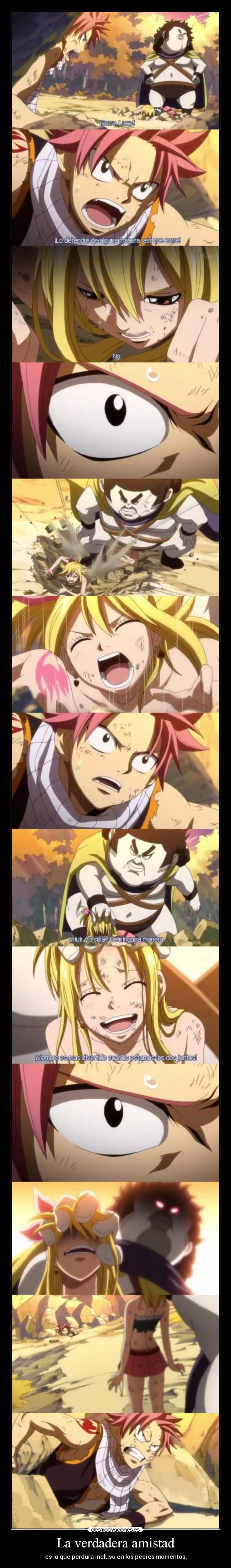 La verdadera amistad - es la que perdura incluso en los peores momentos.