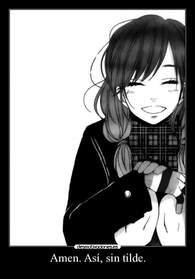 Amen. Así, sin tilde. -