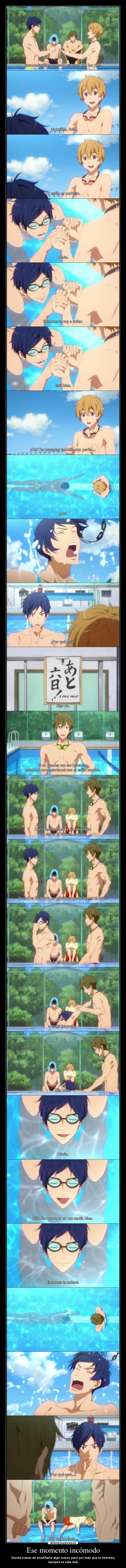 carteles aprender algo nuevo haruka nagisa makoto rei anime free desmotivaciones