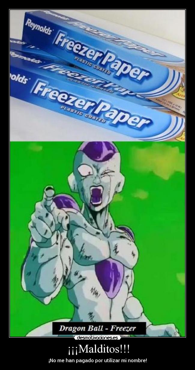 carteles dragon ball tirano freezer freezer paper ronoa desmotivaciones