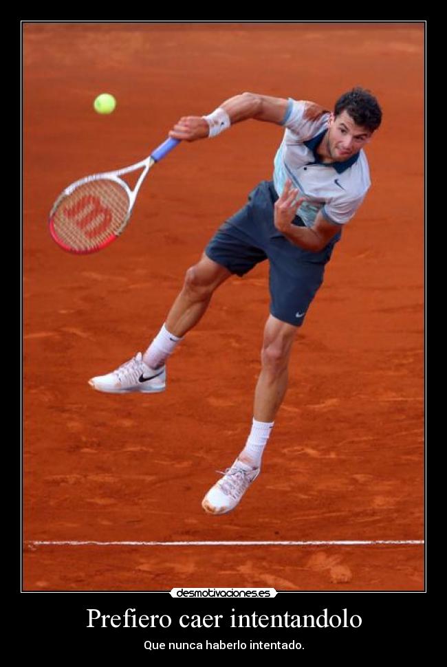 Prefiero caer intentandolo -