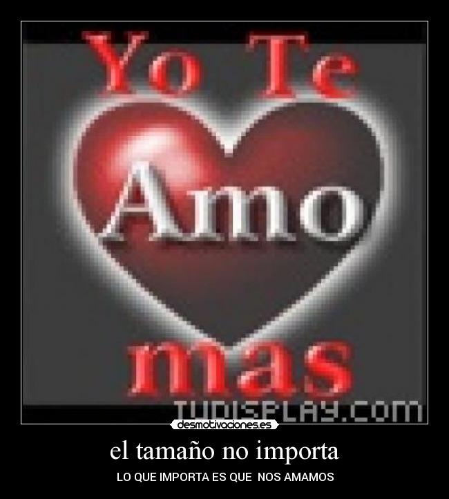 el tamaño no importa -