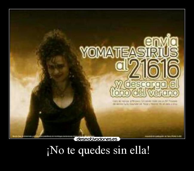 ¡No te quedes sin ella! -