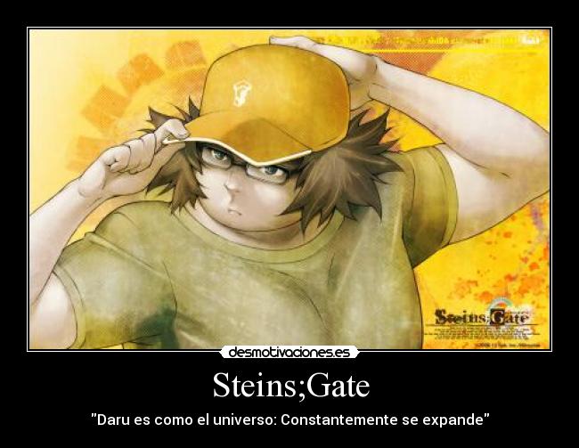 carteles steins gate anime desmotivaciones