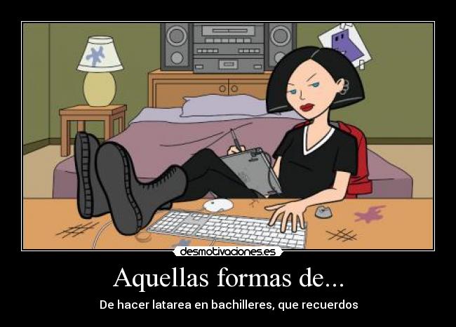 Aquellas formas de... -