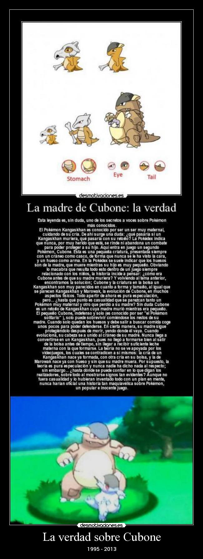 La verdad sobre Cubone - 1995 - 2013