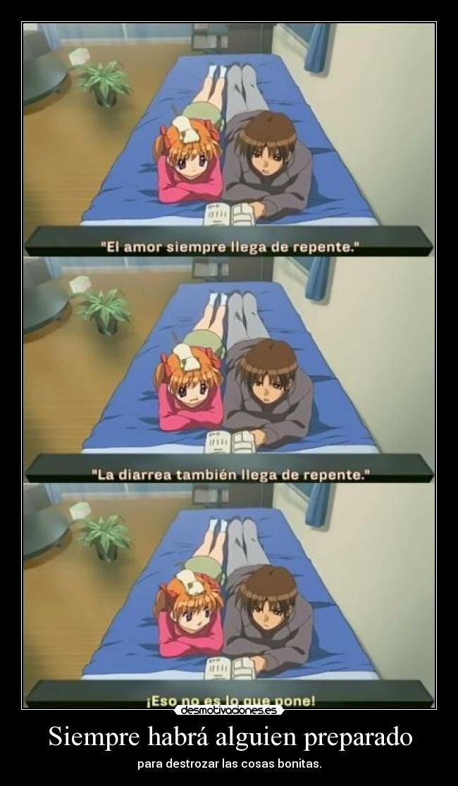 carteles raptorhunters nigatsu harukaze anime manga otaku kanon makoto amor love diarrea preciosa bonita desmotivaciones