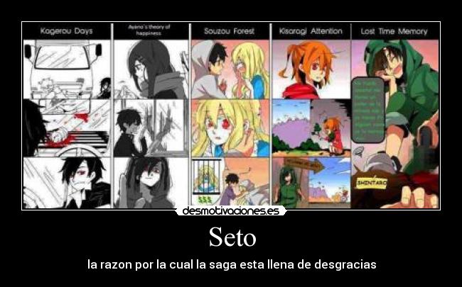 Seto - la razon por la cual la saga esta llena de desgracias