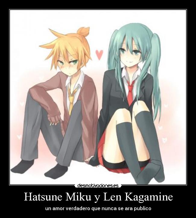 Hatsune Miku y Len Kagamine -