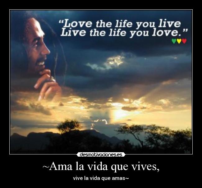 ~Ama la vida que vives, - vive la vida que amas~♥
