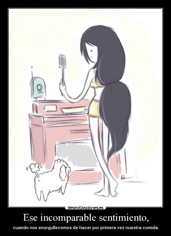 carteles anime manga otaku cosplay mensaje comida incomparable sentimiento orgullecer marceline hora aventura desmotivaciones