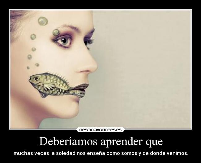 Deberíamos aprender que -