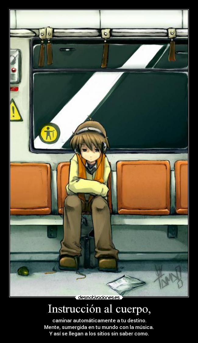 Instrucción al cuerpo, - 