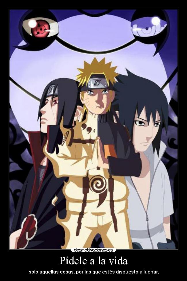 carteles vida naruto desmotivaciones