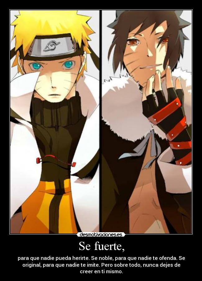 carteles naruto desmotivaciones