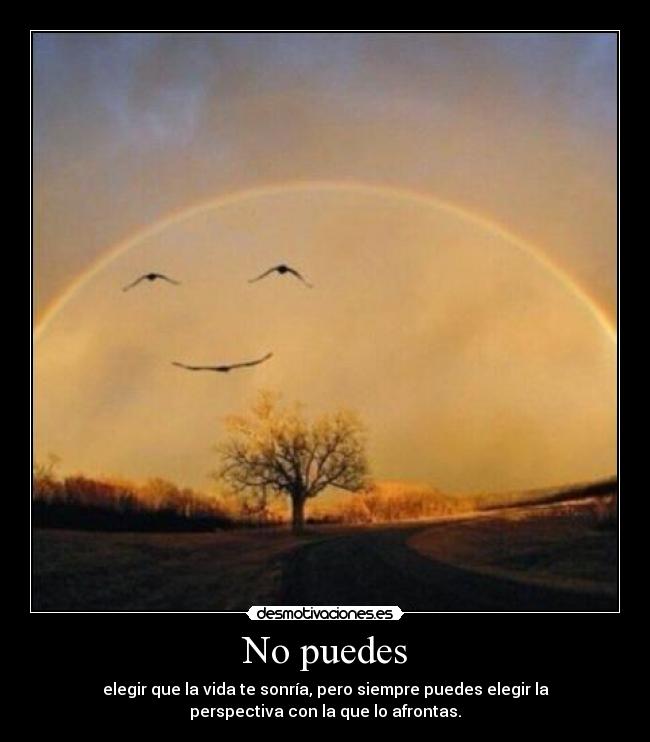 No puedes -