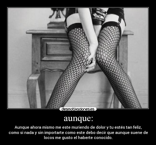 aunque: - 