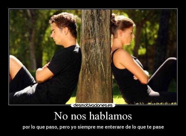 No nos hablamos - 