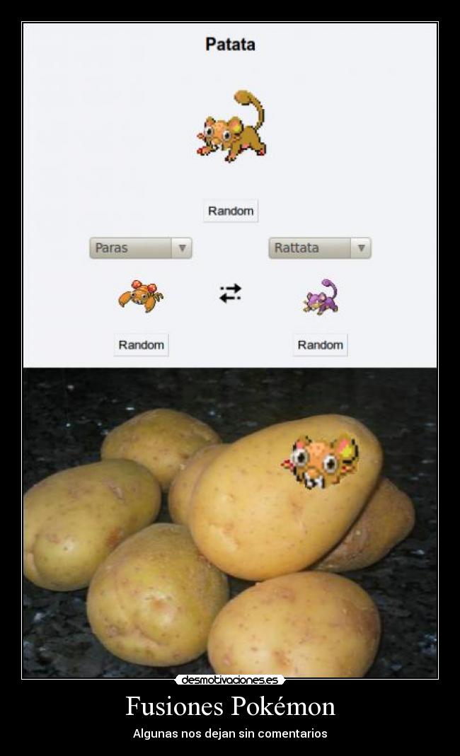Fusiones Pokémon - Algunas nos dejan sin comentarios