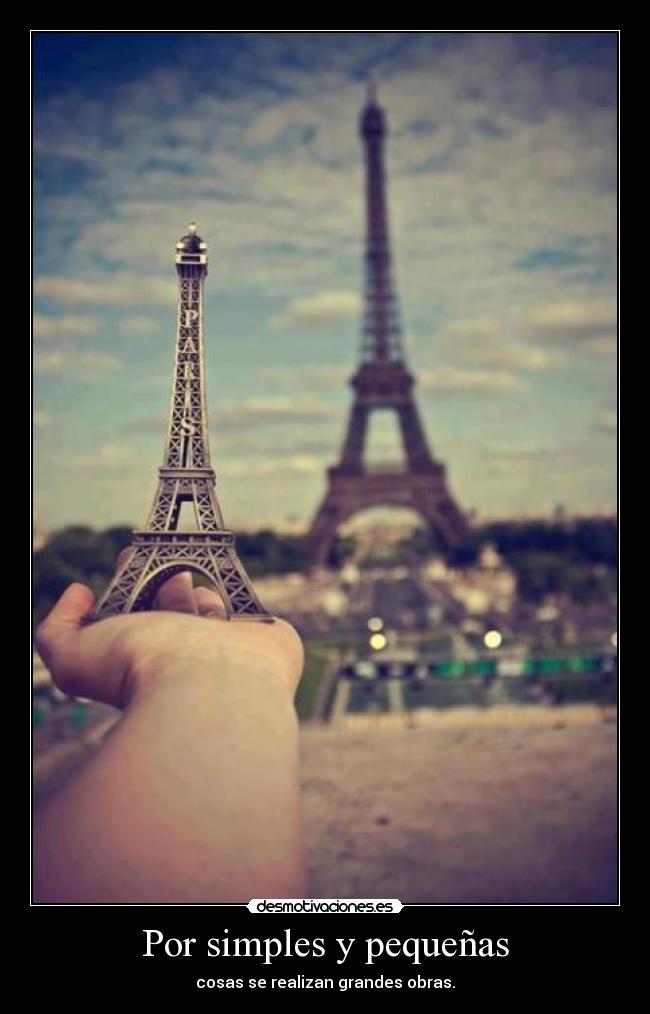 Por simples y pequeñas -