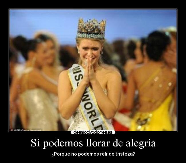 Si podemos llorar de alegría - 