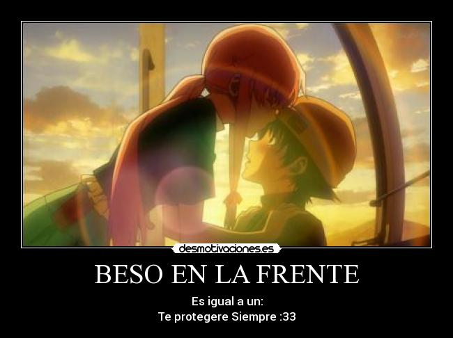 BESO EN LA FRENTE - 