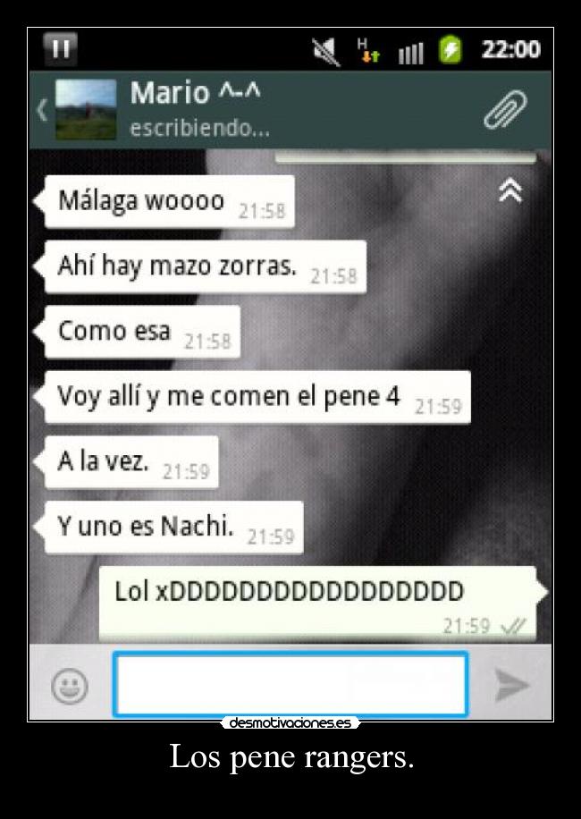 Los pene rangers. - 