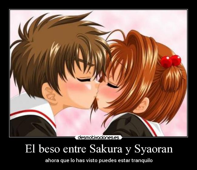 El beso entre Sakura y Syaoran -