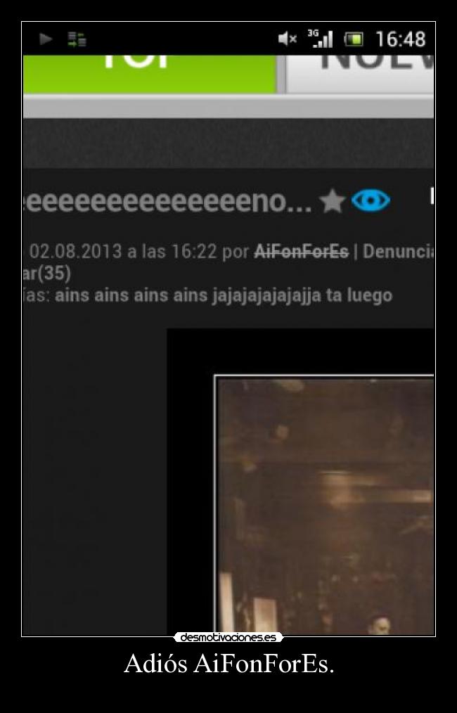 Adiós AiFonForEs. -