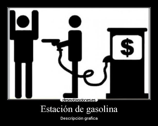 Estación de gasolina - Descripción grafica