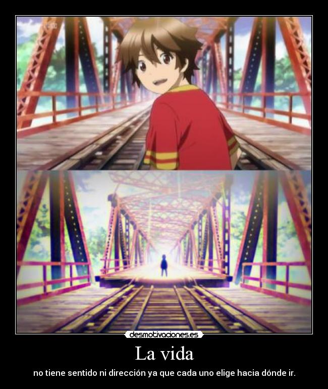 carteles vida gotetsinoshiro anime guilty crown corona culpable ouma shu tunel vida sentido direccion desmotivaciones