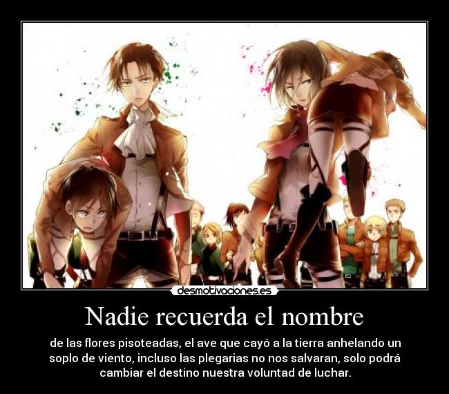 Nadie recuerda el nombre - 