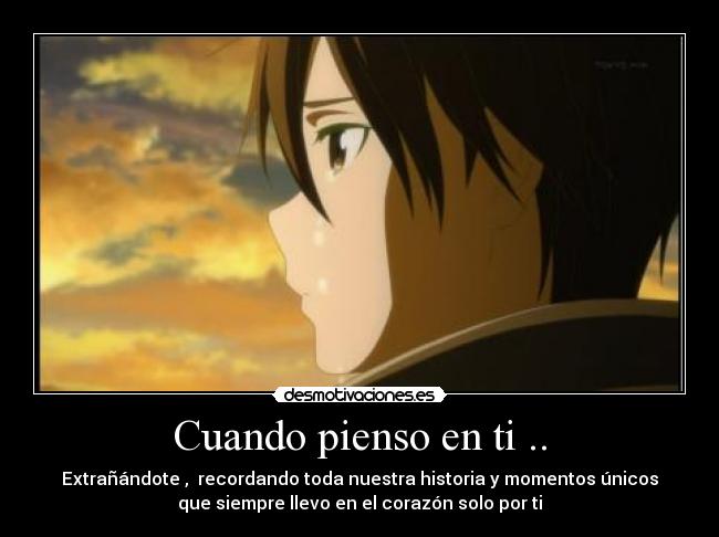 Cuando pienso en ti .. -