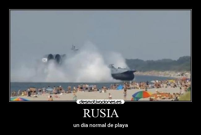 RUSIA - un día normal de playa
