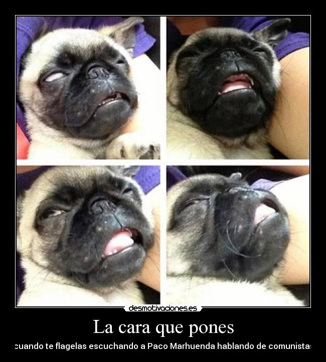 La cara que pones - cuando te flagelas escuchando a Paco Marhuenda hablando de comunistas