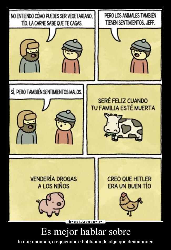 carteles animales sentimientos hablar desmotivaciones