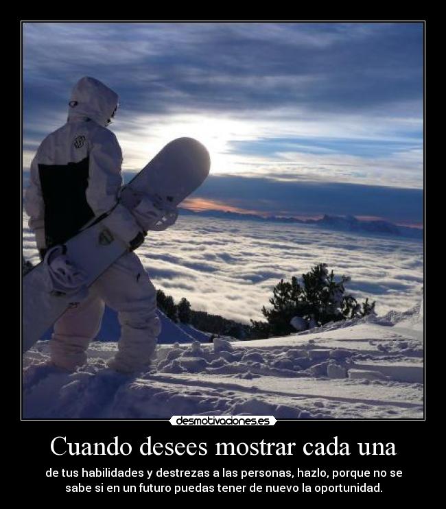 Cuando desees mostrar cada una -