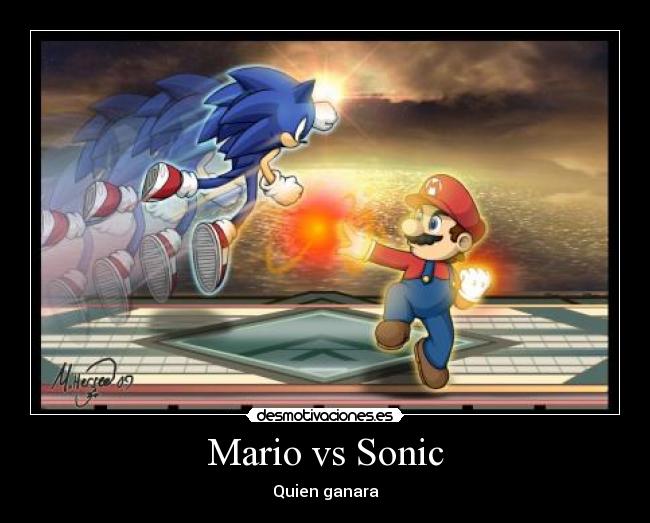 Mario vs Sonic -