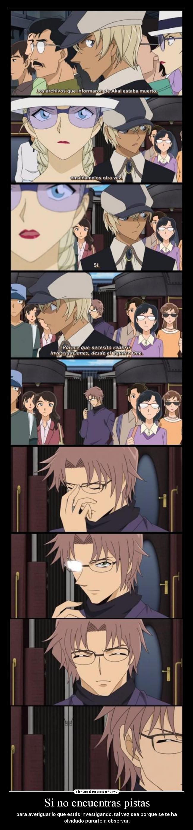 Si no encuentras pistas -