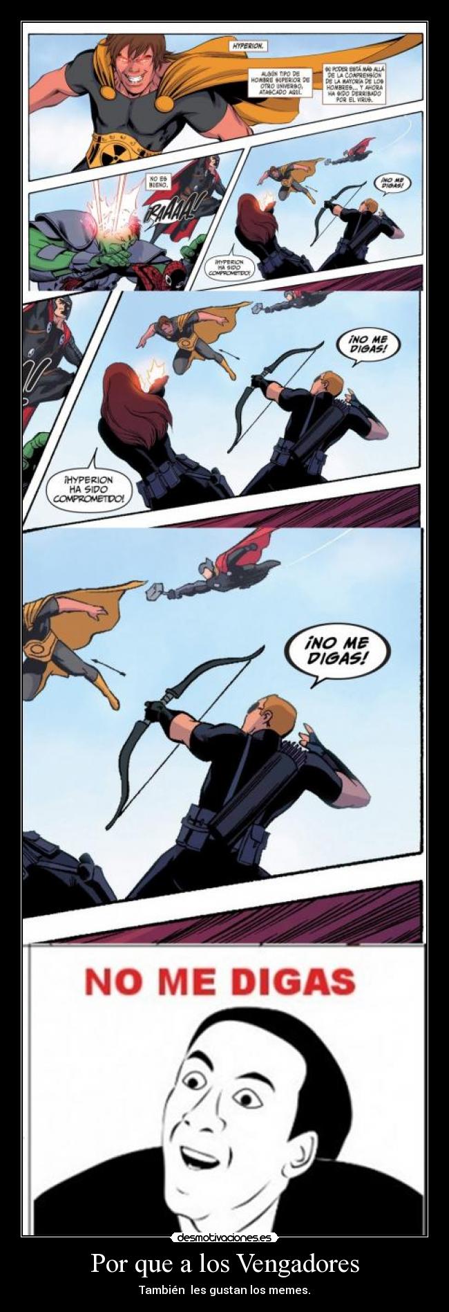 Por que a los Vengadores - También les gustan los memes.