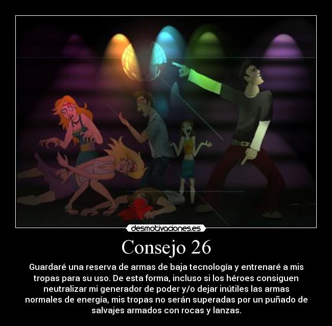 carteles consejosparasupervillanos desmotivaciones