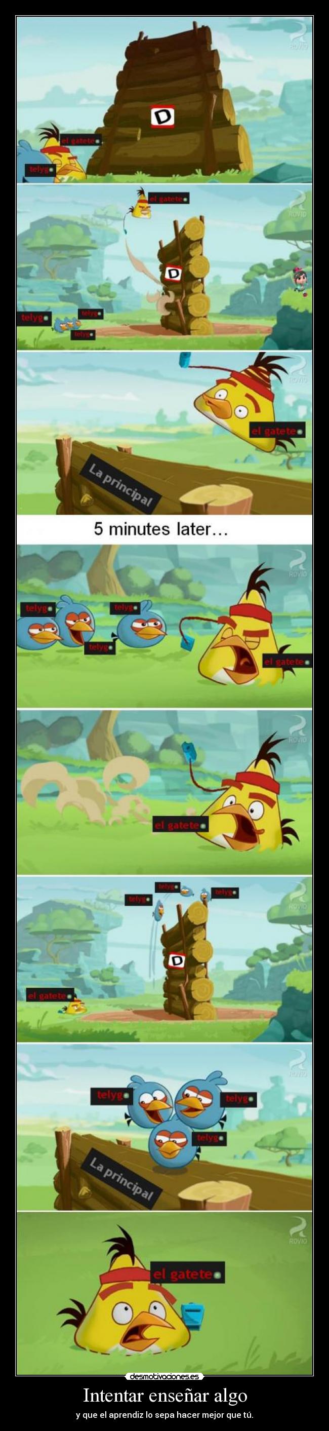 Intentar enseñar algo - 