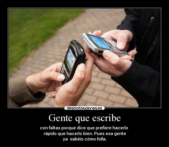Gente que escribe - 