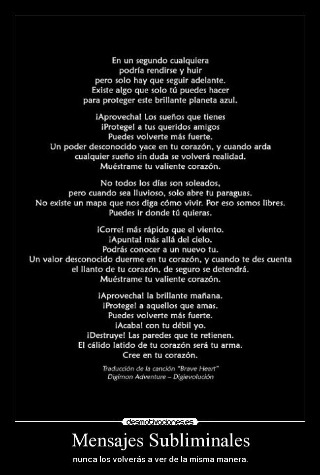 Mensajes Subliminales -