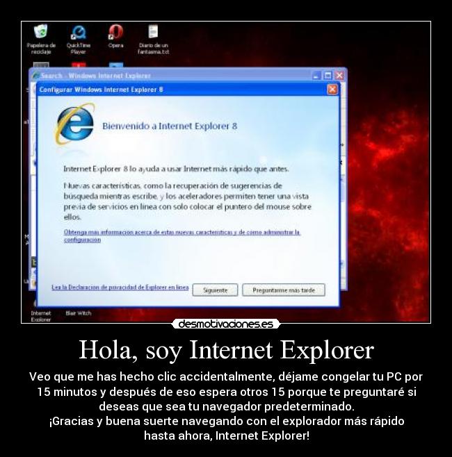 Hola, soy Internet Explorer -