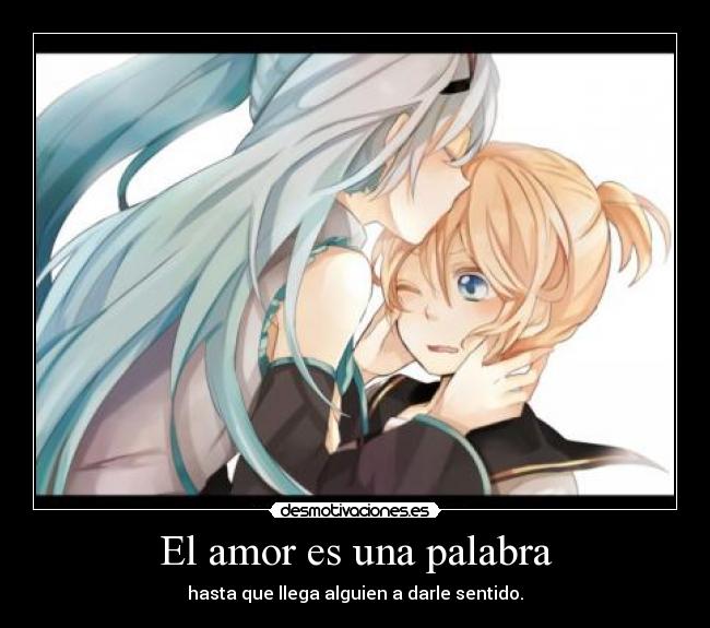 El amor es una palabra -